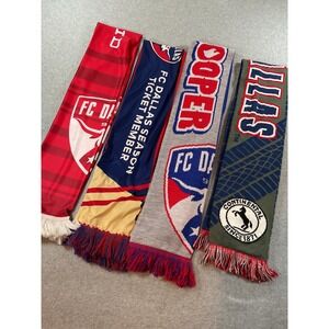 FC Dallas MLS Soccer Scarf Bundle Lot of 4 Season Ticket Member #1039
